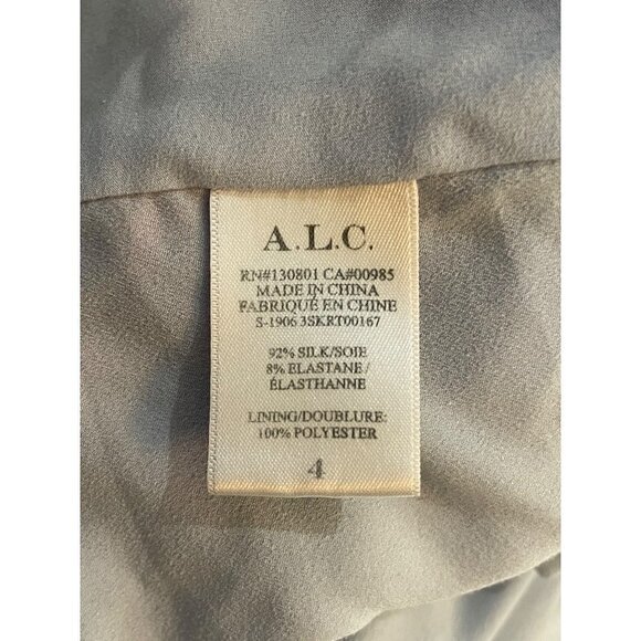 A.L.C. Geller Animal Print Mini Skirt Multicolor Red Blue Black Womens 4 - Picture 10 of 13